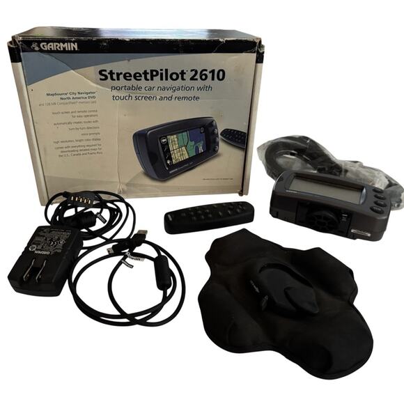 Garmin Streetpilot 2610 Navigator Complete In Original Box Remote Chords Papers - Picture 2 of 15
